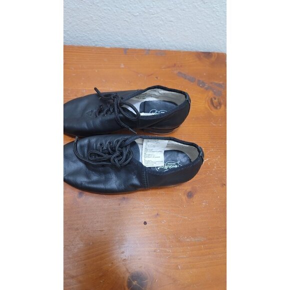 REVOLUTION DANCEWEAR KIDS JAZZ TAP DANCE BLACK SHOES C13 - Picture 4 of 9